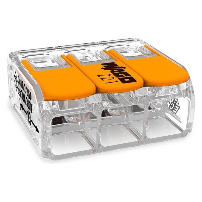 Wago CONNECTOR 3X0,5-6MM2 3 PCS 32A. (4050822161331)