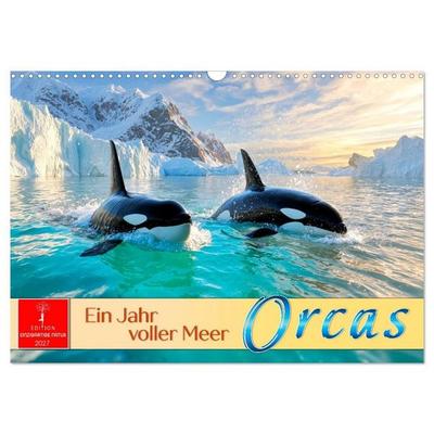 Orcas - ein Jahr voller Meer (Wandkalender 2027 DIN A3 quer), CALVENDO Monatskalender