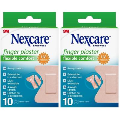 Nexcare Fingerpflaster comfort flexible 44,5x51 mm 2x 2x10 St Pflaster