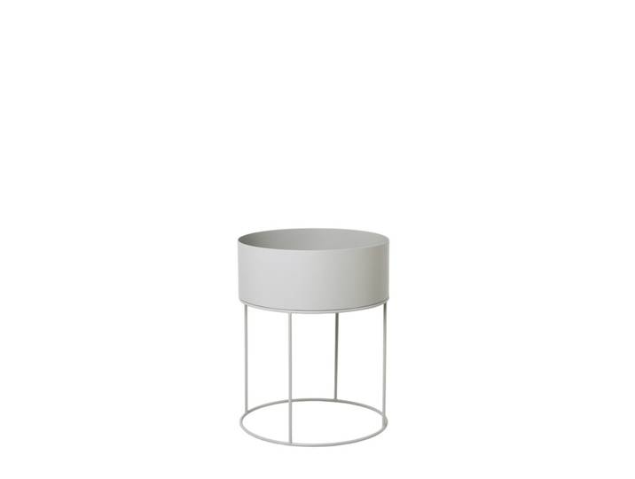 Pflanzkübel Plant Box grau Round hellgrau 50 cm