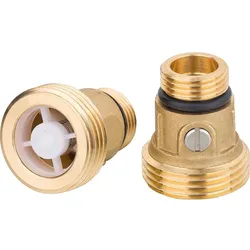 Absperr-Set mit Rückschlagventil für DN15 Zirkulationspumpen DN15 (1/2'') AGx DN25 (1'')AG