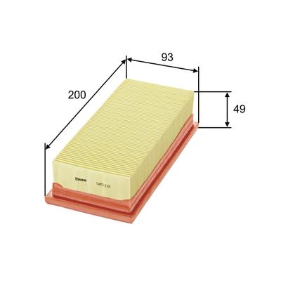 VALEO Luftfilter 585131 Filtereinsatz 49mm für Suzuki Ford Citroën VW