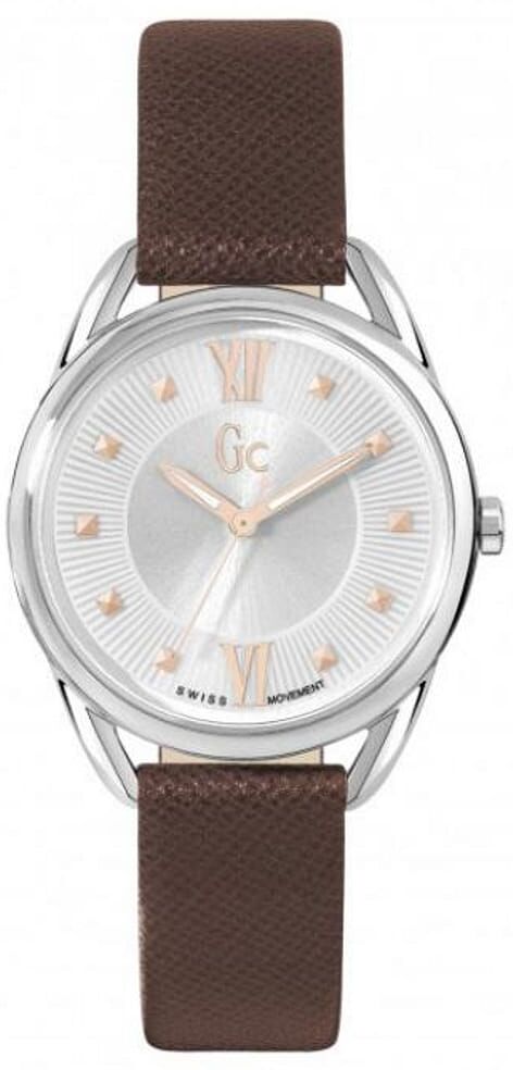 Montre Femme Gc En Cuir Marron Etanche Femme