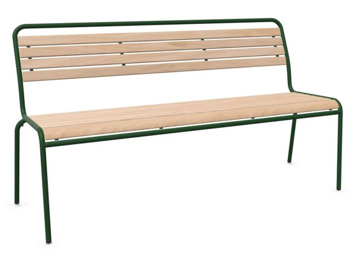 Holzlatten-3er-Bank Rigi von Schaffner / Farbe: Geölt / Grösse: 159 x 61 cm