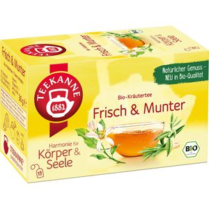 Teekanne Tee Frisch & Munter, BIO, Kräutertee, 36 g, 18 Beutel