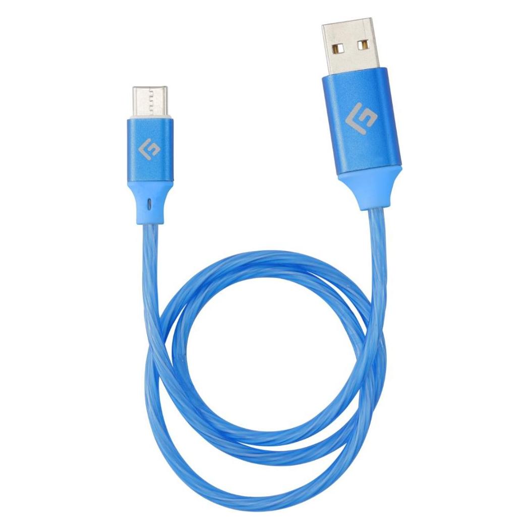 Floating Grip 0,5M LED USB-C Cable (Blue) (0.50 m) (368058)