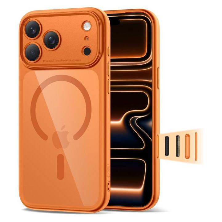 Tech-Protect Magpeak Magsafe Cc Iphone 17 Pro Kosmisches Orange/Klar (Apple iPhone 17 Pro) (203486)