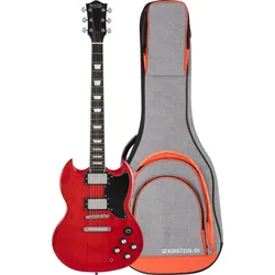 Rocktile Pro S-Red E-Gitarre Heritage Cherry Gigbag Set