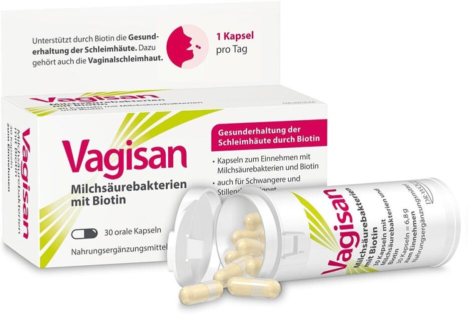 Vagisan Milchsäurebakterien mit Biotin Kapseln 30stk