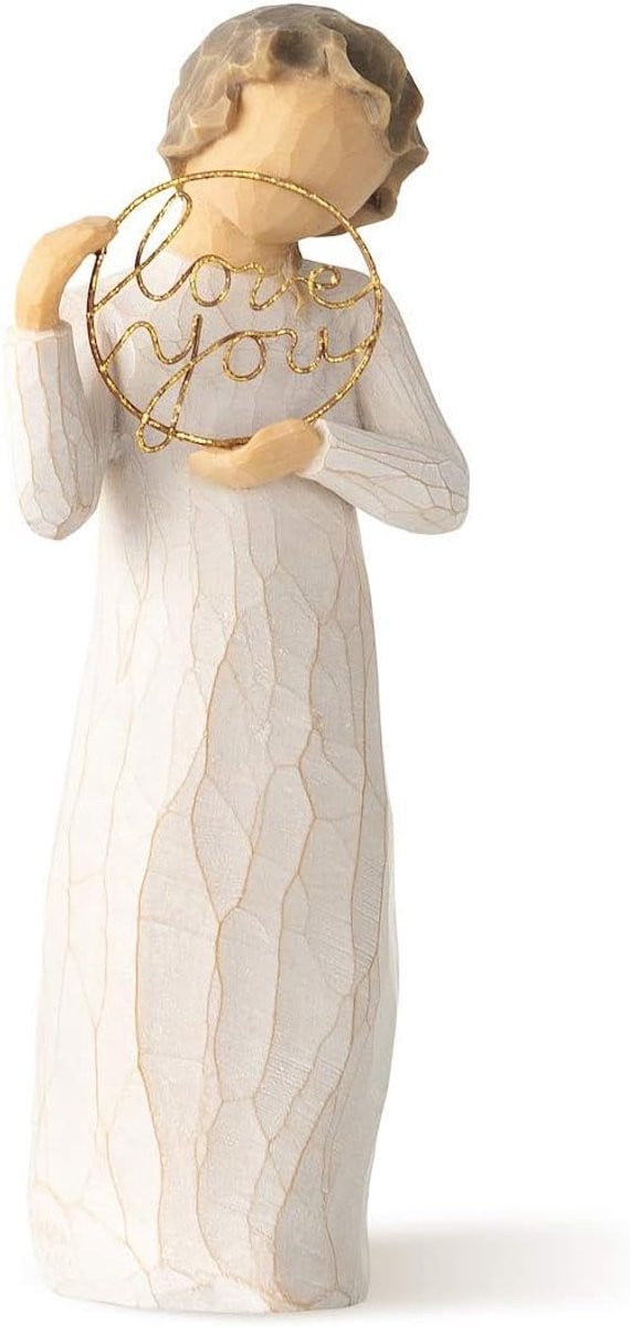 Willow Tree Liefde Beeldje Love You Handgeschilderd Resin Figuur