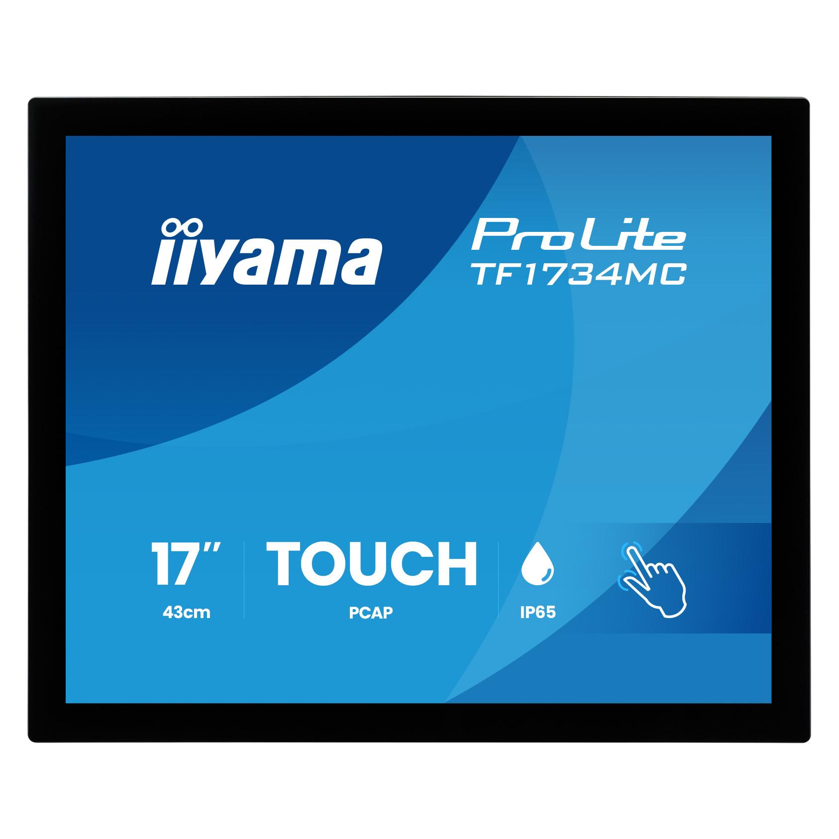iiyama 43.0cm (17") TF1734MC-B8X 5:4 M-Touch HDMI+DP VGA (1280 x 1024 Pixel, 17") (TF1734MC-B8X)