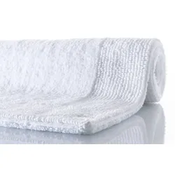 RHOMTUFT Badteppich PRESTIGE/EXQUISIT weiß 60 cm x 100 cm oval