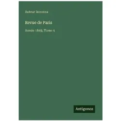 Revue de Paris, Belletristik von Auteur inconnu