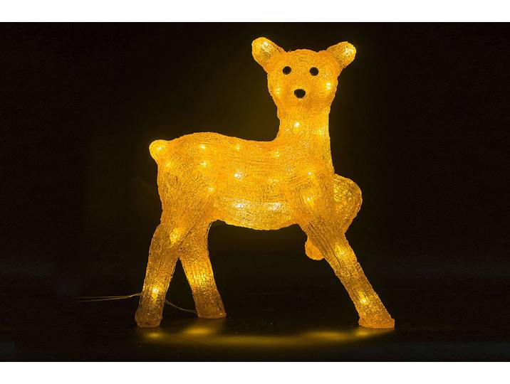 LED Bambi acryl 34cm warmweiss