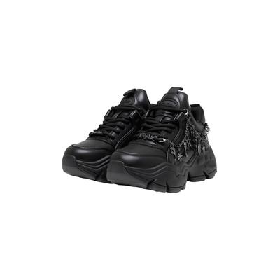 Sneaker BUFFALO "Buffalo BINARY CHARM 3.0", Damen, Gr. 39, schwarz, Polyurethan, unifarben, Schuhe Sneaker