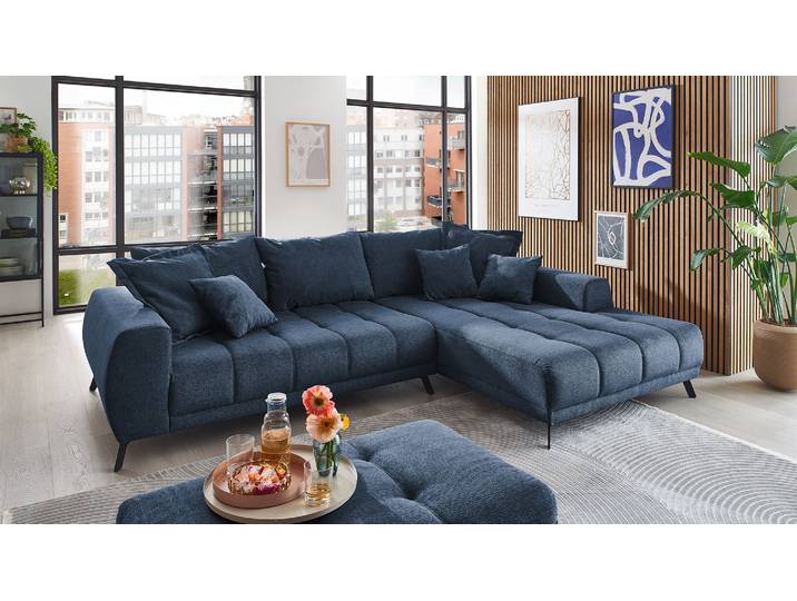 Stoff Ecksofa Couch Abby in L-Form