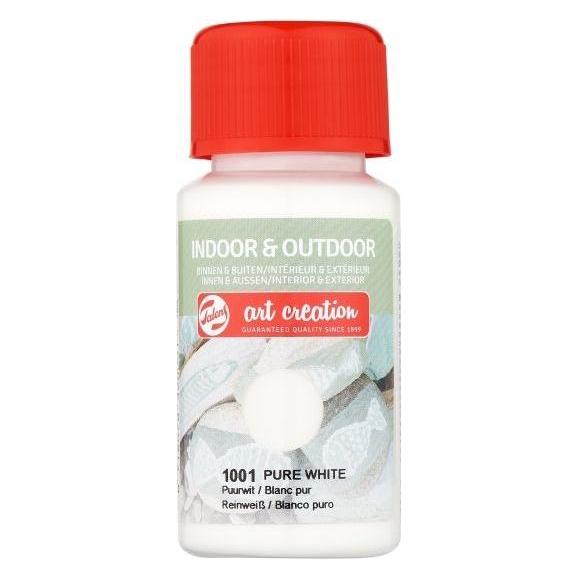 Talens Indoor & Outdoor Bottle Pure White 1001 (50 ml) (ROY-423410010)