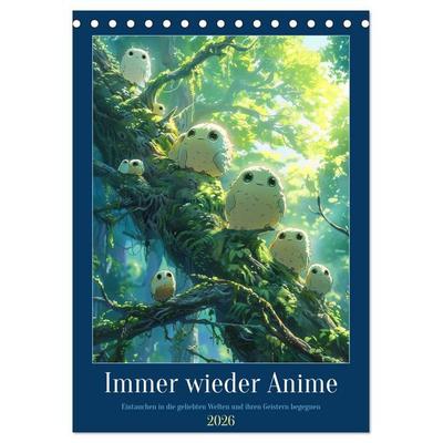 Immer wieder Anime (Tischkalender 2026 DIN A5 hoch), CALVENDO Monatskalender