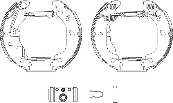 Textar Bremsbackensatz Shoe Kit Pro 84054400 Für Fiat