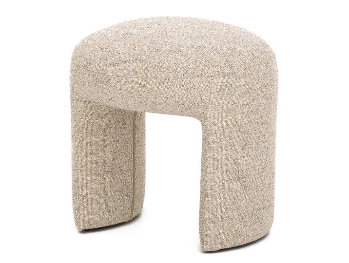 Polsterhocker 45 x 47 x 45cm Beige Webstoff Hevi: Beige