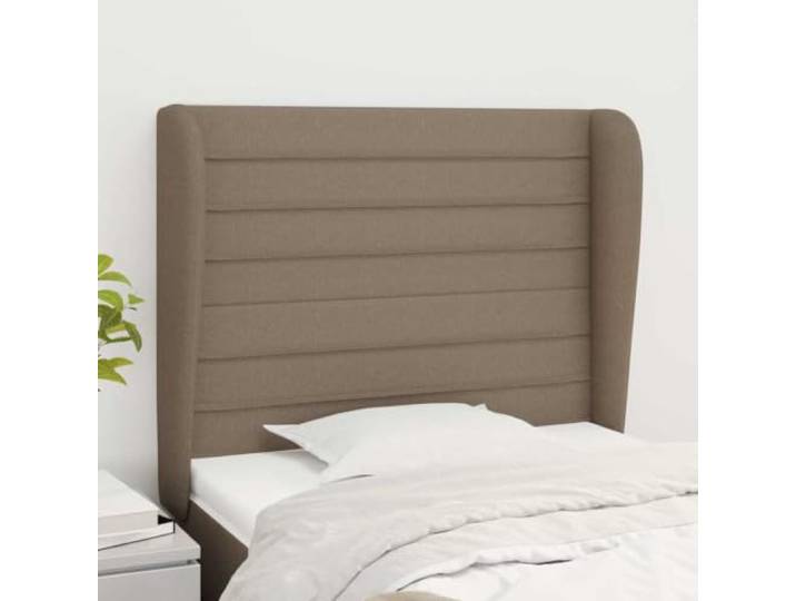 LPERTGFHU Kopfteil mit Ohren, Polsterbett Aufsatz, Schlafzimmer-Accessoire Atmungsaktiver Stoffbezug, Höhenverstellbare Beine, Stabile Lärchenholz-Basis