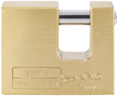 Burg Wächter 28591 Vorhängeschloss 50.00mm verschieden schließend Messing Schlüsselschloss