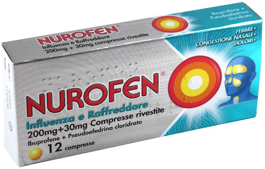 GMM FARMA Srl Nurofen Influenza e Raffreddore, 12 compresse rivestite