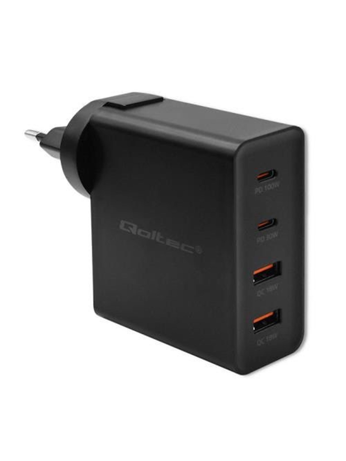 Qoltec Power Pro 52383 GaN Netzteil - 130 W - 2x USB-A, 2x USB-C