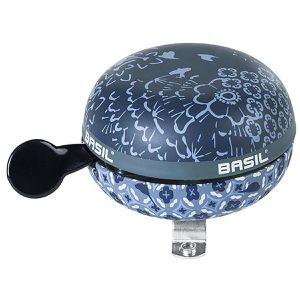 Basil Fahrradklingel Big Bell Bohème indigo blue, blau, Glocke, links, Aluminium