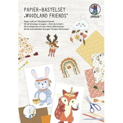 URSUS Kinder-Bastelsets Papier-Bastelset Woodland friends