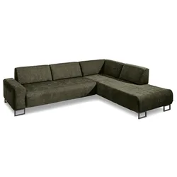 Segmüller Werkstätten Ecksofa Maxime01 Stoff Grün Olive