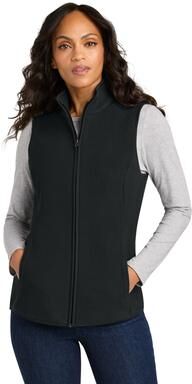 Port Authority L702 Women's C-FREE Fleece Vest in Deep Black size 4XL   Polyester