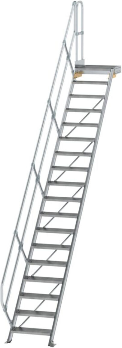 MUNK Aluminium-Treppe Plattform 45° 17 Stufen (600437)