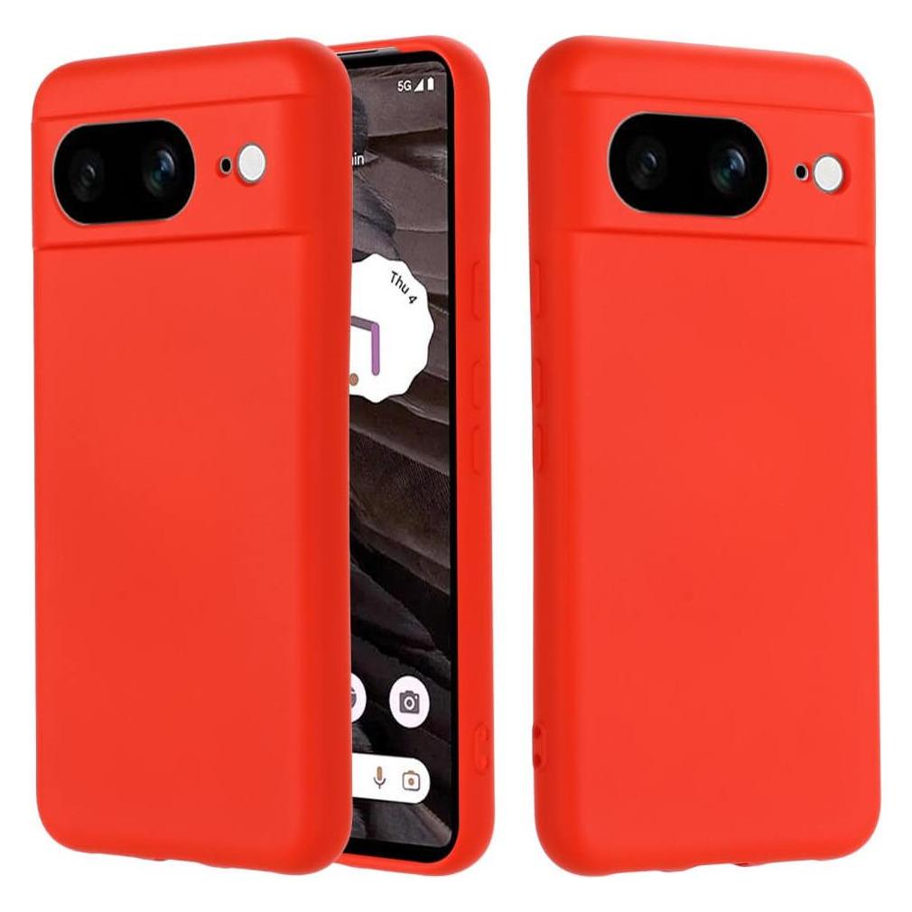 Cover-Discount Google Pixel 8 - Silikon Gummi Hülle rot (Google Pixel 8) (660142491F)