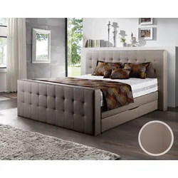 Winkle »Cynthia« Boxspringbett mit Bettkasten 200x200 cm / 8944 Schlamm / H3