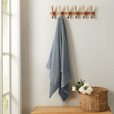 Linery & Co. Cotton Diamond Waffle Texture Bath Towels