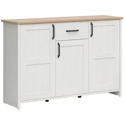 SIDEBOARD Aksel Weiß und Holz