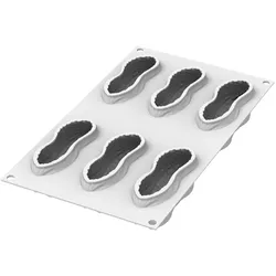 Silikomart Erdnuss 100 Silikonform 107x43 h 40mm weiß