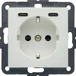 Berker 48151909 Steckdose SCHUKO/USB CC 20W PD S1 pw mt