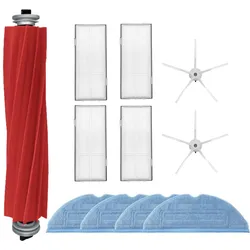 Roboparts Zubehör-Set für Roborock S7 S7+ S7 MaxV Plus S7 MaxV Ultra, Staubsauger Roboter Zubehör, Weiss