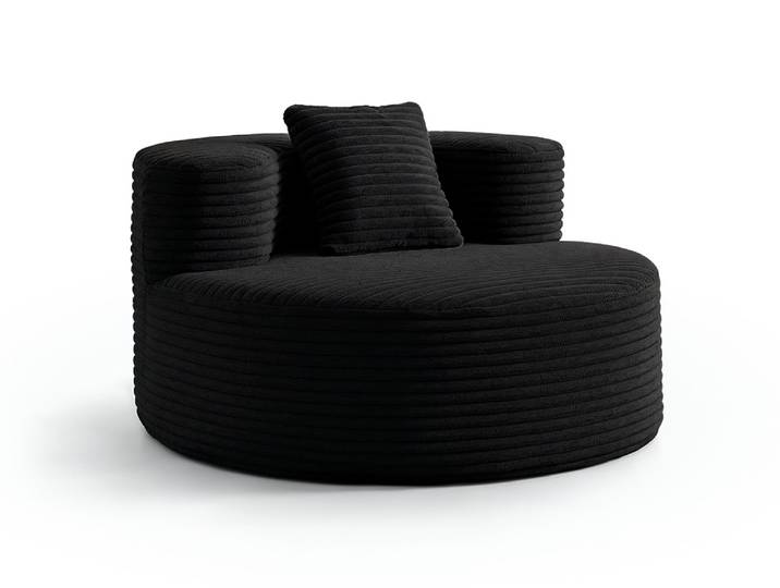 Fauteuil compressé Melissa Noir - Basika