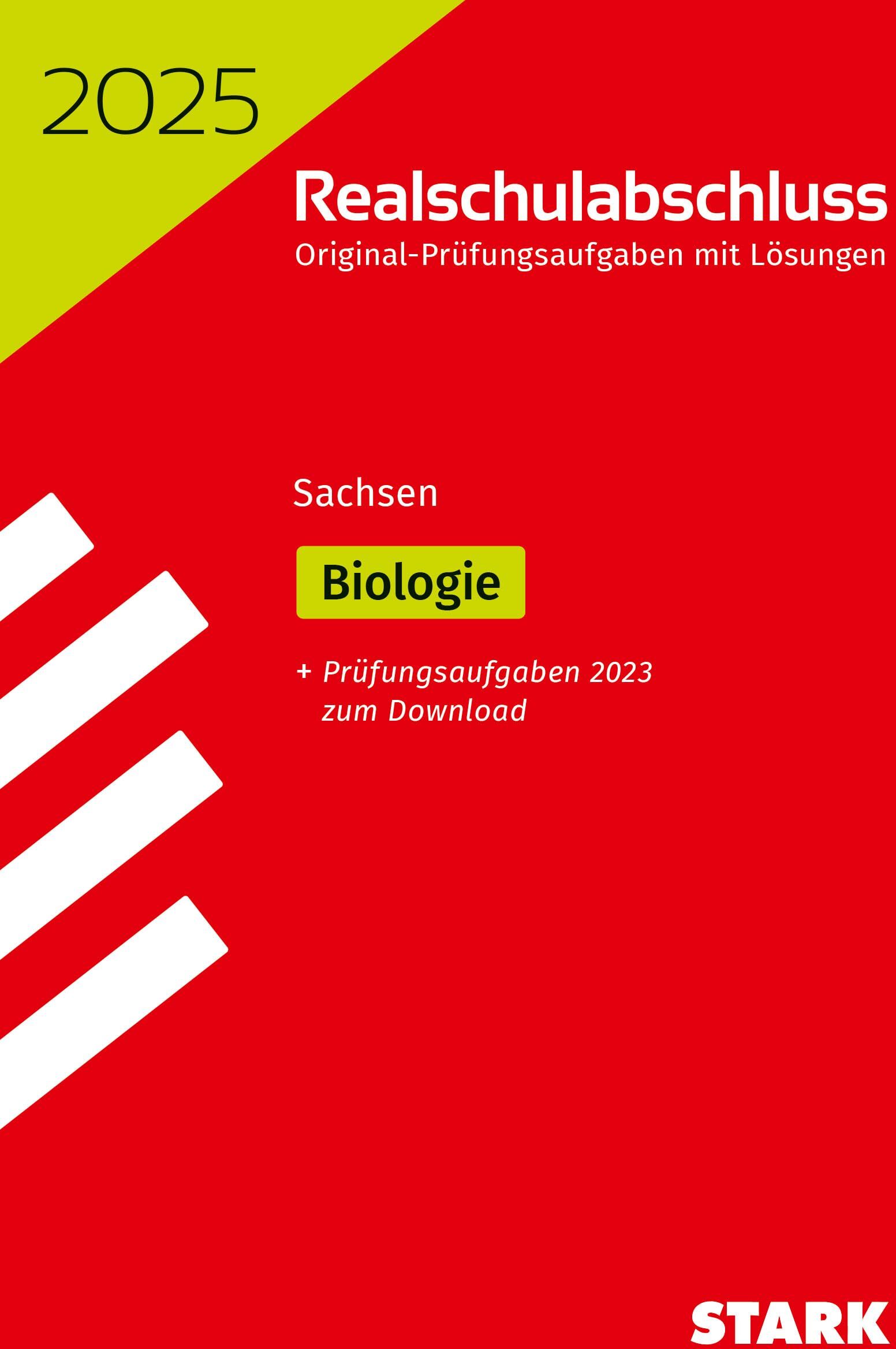 STARK Original-Prüfungen Realschulabschluss 2025 - Biologie - Sachsen - Preis vom 15.10.2026 23:06:25 h