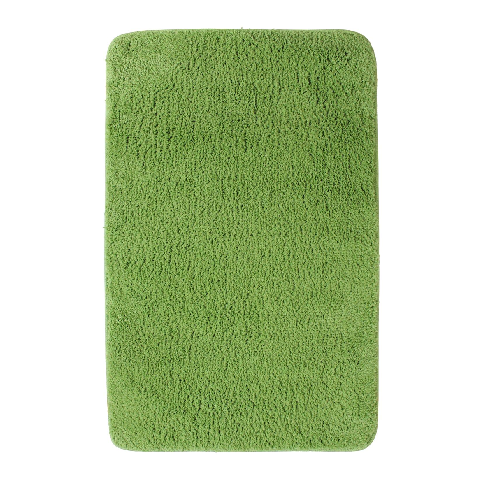 NYVI Badematte NYVISpa Lasalle - Badezimmerteppich - Rutschfest, Saugfähig, Schnell Trocknend, Fußbodenheizung geeignet, Waschbar, Weich Farbe:Grün;Größe:Badematte 60x90 cm