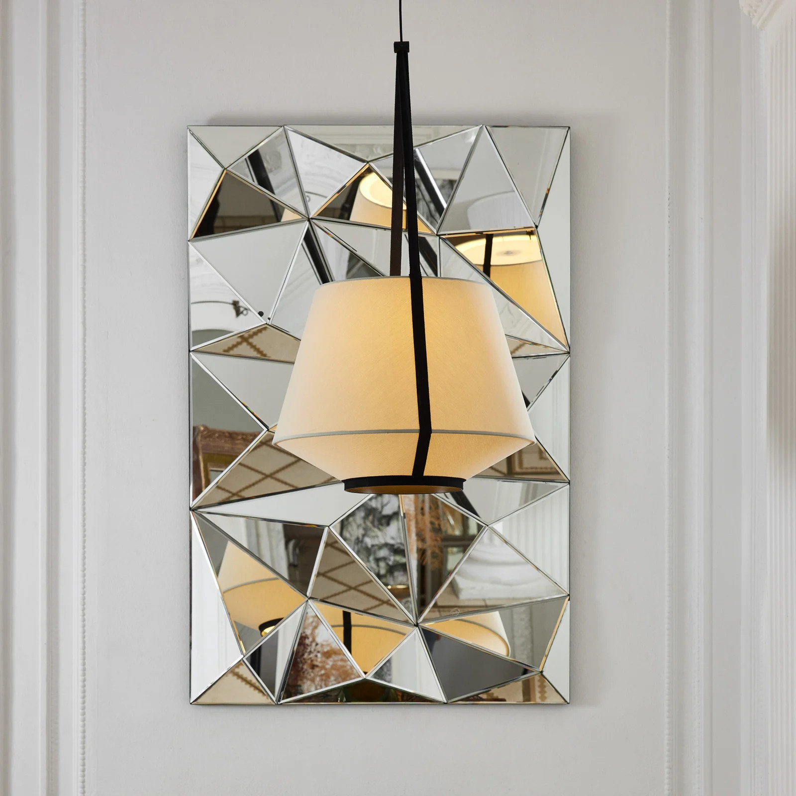 Forestier Carrie S hanglamp - Sand - Stof