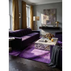 Teppich Kurzflor ASPEN in Violett, abstrakt, 160 x 230 cm