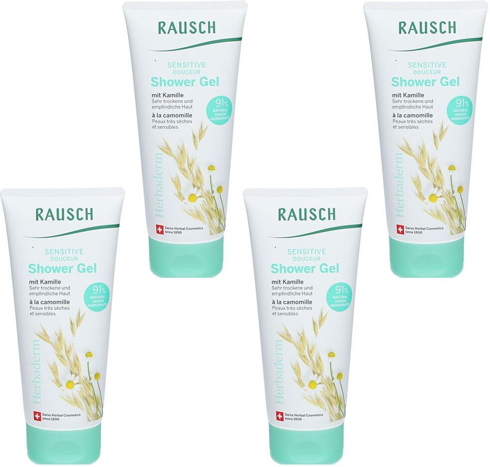 Rausch Sensitive Shower Gel mit Kamille x4 4x200 ml Duschgel