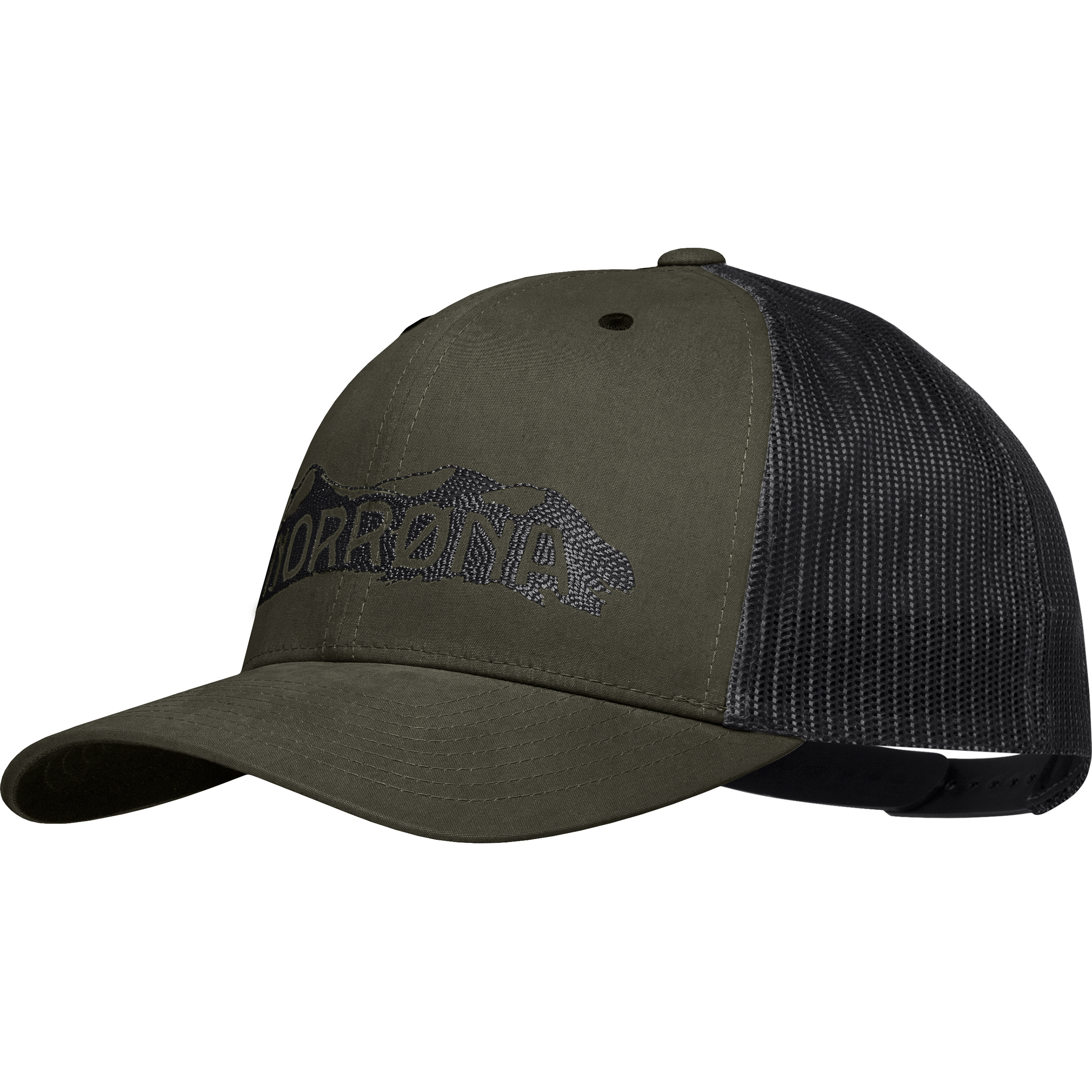 Norrona /29 Trucker Mesh Snap Back Cap Basecaps oliv Trekking Hautfreundlich