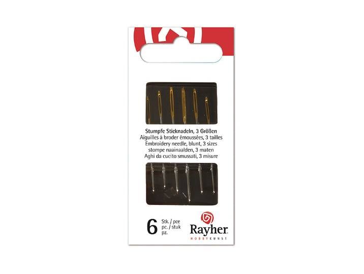 Rayher Stumpfe Sticknadeln 3 Grössen 6 Stück