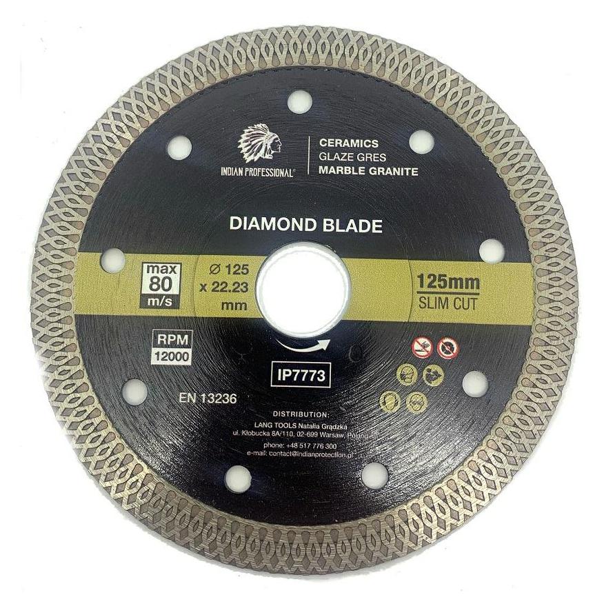 MGA TARCZA DIAMENTOWA 125mm x 1,4mm x 22,2mm SLIM CUT INDIAN PROFESSIONAL (37262675)