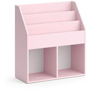 Vicco Bücherregal Luigi, rosa, Kinderregal aus Holz, 5 Fächer, 72 x 79 x 31cm